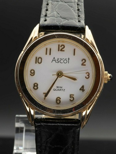 Ascot damenuhr quarz - ascot, vergoldet